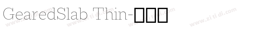 GearedSlab Thin字体转换